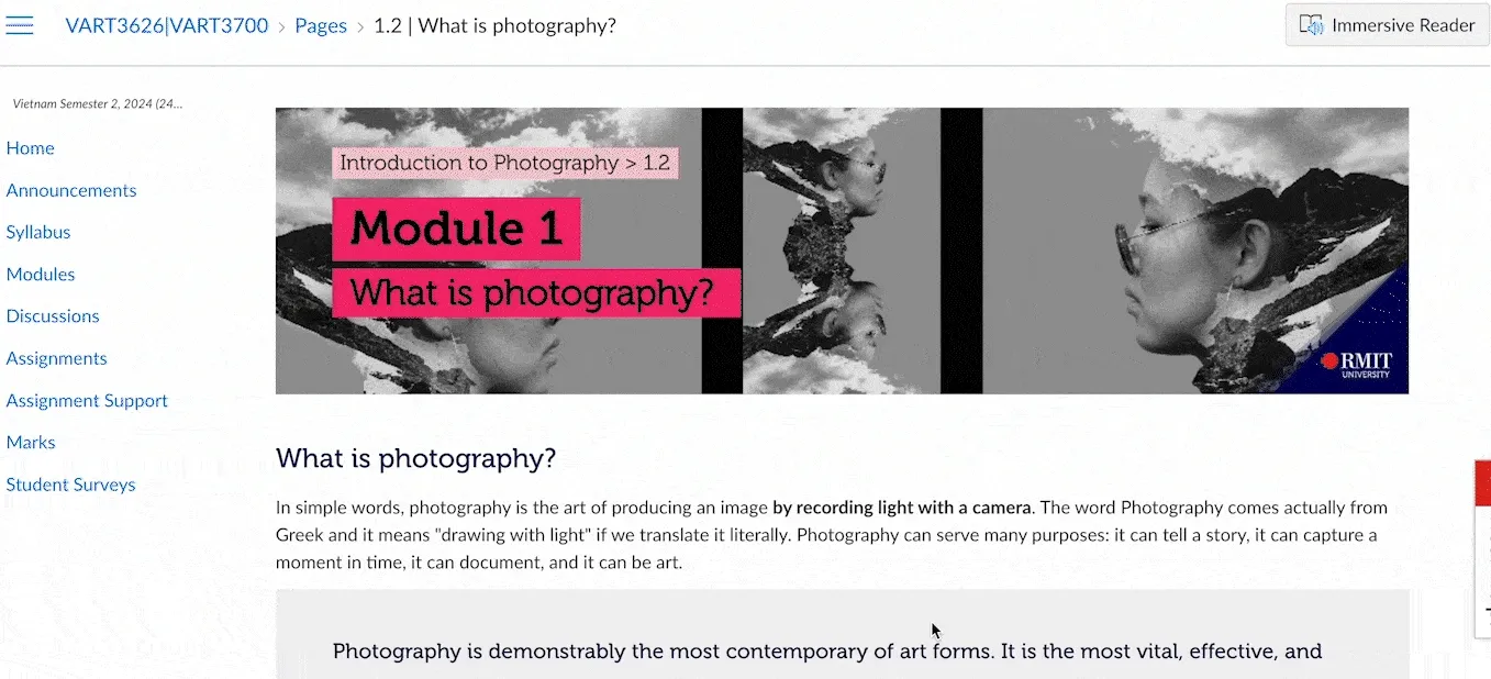 a gif of a poll being answered in Canvas
